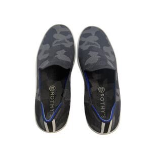 Rothy’s The Original Slip-On Sneakers Camo Gray Black Women’s 10